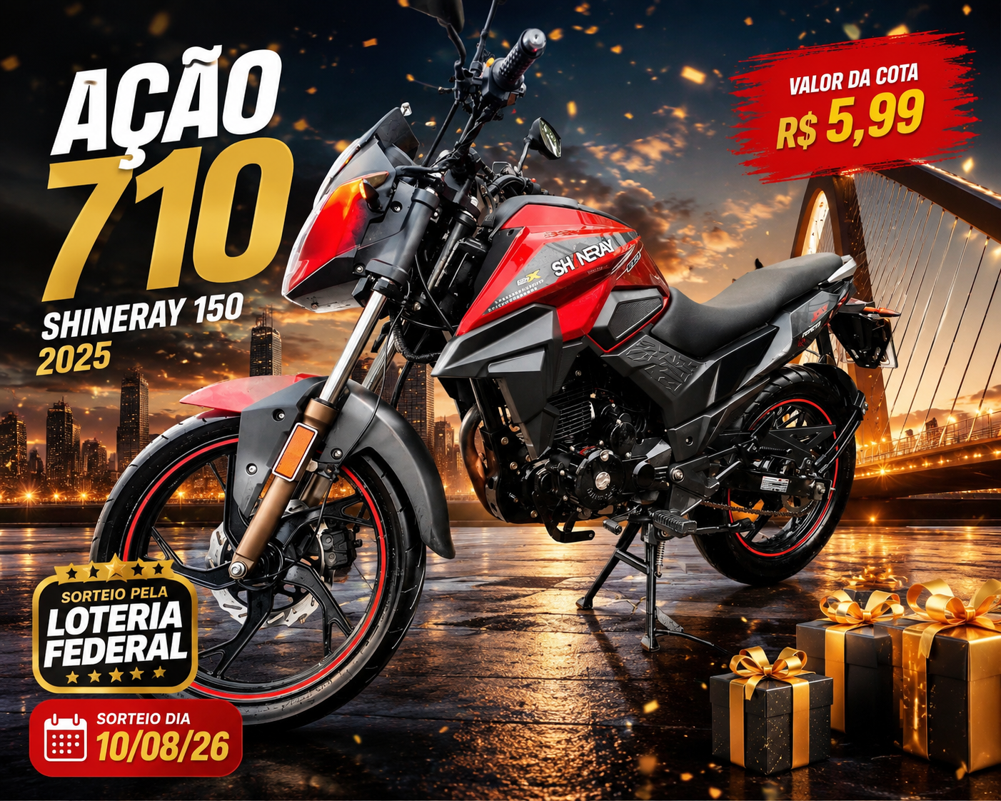 Shineray 150 2025 ou PIX R$ 12.000,00